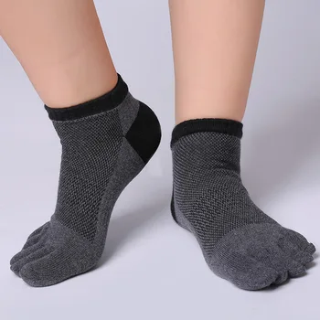 1 пара дышащих носков Унисекс для мужчин и женщин, спортивные, идеально подходящие для обуви с пятью пальцами на ногах, Распродажа, однотонные сетчатые носки для мужчин
