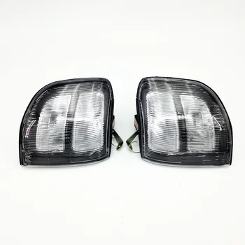 1 пара Прозрачных передних угловых световых указателей поворота для Mitsubishi Pajero Montero 1997-1999