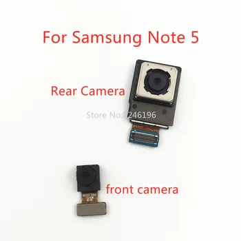 1 шт. Оригинальная задняя большая основная камера заднего вида, модуль фронтальной камеры, гибкий кабель Для Samsung Galaxy Note 5 Note5 N920 N920F, заменяющая деталь.