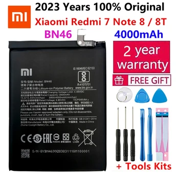 100% Оригинальная Замена 4000 мАч BN46 Аккумулятор Для Xiaomi Redmi 7 Note8 Note 8 8T Аккумулятор Для Телефона Bateria Batterie AKKU Бесплатные Инструменты