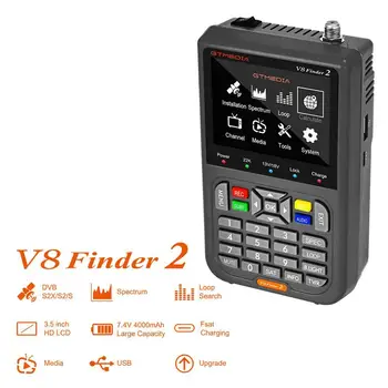 1080p V8 Finder2 Измеритель Спутникового сигнала Dvb-s/s2/s2x Ручной Спутниковый измеритель Анализатор спектра
