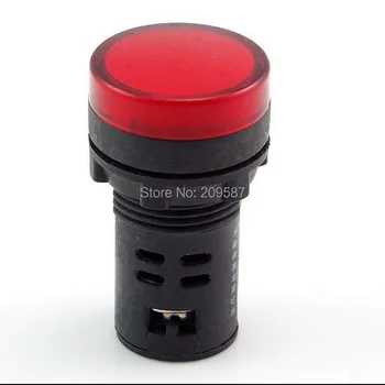 10шт 24 В 22 мм красный светодиодный индикатор питания сигнальная лампа