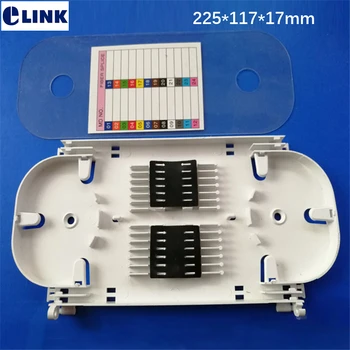 10шт 24-жильный лоток для сращивания волокон высококачественный лоток для сращивания кассет ftth 24 порта ftth Гибкий кабель Пластиковый лоток для сращивания ELINK