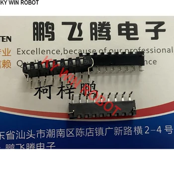 1ШТ Тайвань DIP SIP-08A-V однорядный кодовый переключатель с циферблатом 8-битная изогнутая ножка 8P боковой набор Тип ключа 2,54 мм