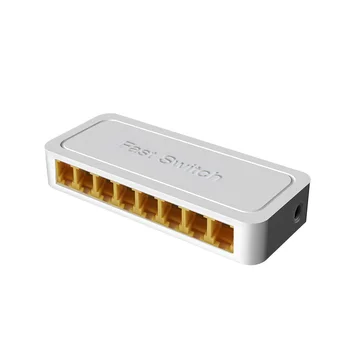 2021 Новейший 8-портовый сетевой коммутатор 10/100 Мбит/с Ethernet-коммутатор Soho Network