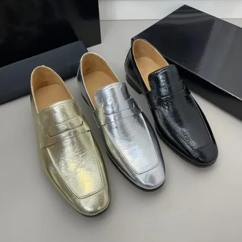 2023, Классическая Высококачественная однотонная мужская официальная одежда, кожаная обувь, обувь из натуральной кожи, дизайнерская Удобная свадебная одежда для отдыха