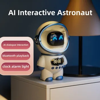 2023 Новый Bluetooth Smart AI Интерактивные часы Будильник Вставка карты памяти Компьютер M20 Astronaut Smart Speaker