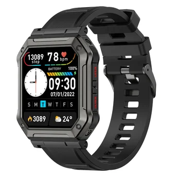 2023 Смарт-часы с Bluetooth-вызовом 1,91 дюйма IP68, водонепроницаемые спортивные часы, 24-часовой мониторинг здоровья, Уличные военные умные часы для мужчин