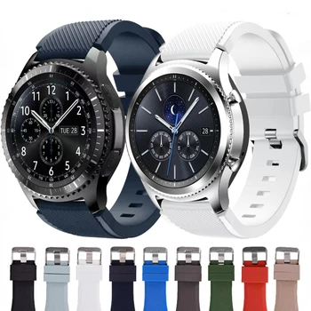22 мм Силиконовый Ремешок Для Samsung Galaxy Watch 3 45 мм/Huawei Watch 3/GT2 Мягкий Спортивный браслет-Напульсник Amazfit GTR 47 мм Correa