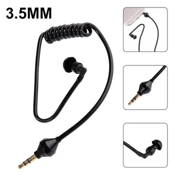 3,5 мм наушник с катушкой для наушников, наушники для одного прослушивания, спиральные кабели, стереогарнитура-вкладыш