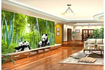 3d обои на заказ фотообои Национальное сокровище панда бамбуковая живопись фон домашний декор гостиная обои для стен 3d
