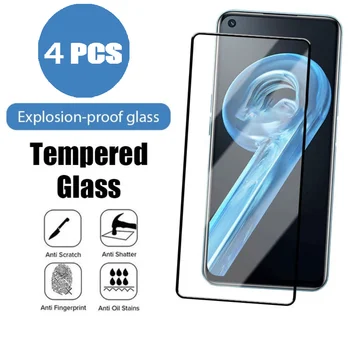4 шт. Защитная пленка для экрана Realme C30 9 8 8i 10 из закаленного стекла для Realme 9 Pro plus 10 Pro Glass