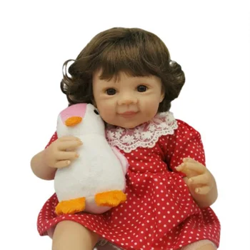 45 см Reborn Baby Dolls Мягкие виниловые куклы для новорожденных, реалистичные детские куклы для девочек, подарок на День Рождения, Рождественский подарок