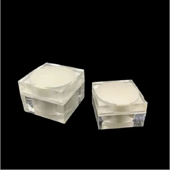 5 Г жемчужно-белой акриловой баночки квадратной формы для крема для век /образца/ ночного крема/ дневного крема/увлажняющего геля /сыворотки косметическая упаковка