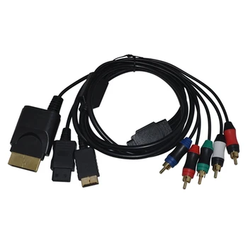 5 шт. Высококачественный Компонентный кабель Для PS3/XBOX 360/Wii 5RCA Компонентный Аудио-Видео AV Линейный Шнур, Игровые Аксессуары
