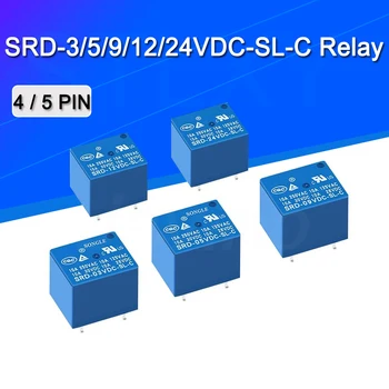5 Шт. Реле SRD-12VDC-SL-C SRD-12VDC-SL SRD-12VDC SRD-12V реле 4/5 КОНТАКТОВ 12 В постоянного тока высокого качества