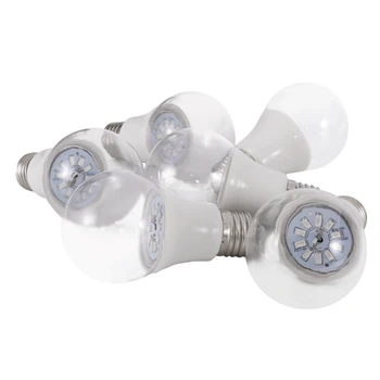 6 шт., RZWD144 E27, 5 Вт, светодиодный светильник для растений, умная лампа AC100-265V, лампочка