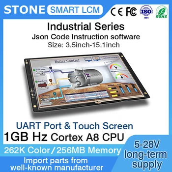 8,0-Дюймовый HMI Smart Touch LCD TFT Монитор/Дисплей RS232 с сенсорной панелью LCD для промышленного управления