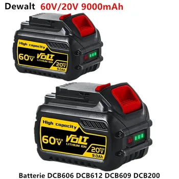 9000 мАч Dewalt FlexVolt 120 В 60 В 20 В Батарея Сменные Батарейные Инструменты Dewalt Дрель Батарея DCB606 DCB612 DCB609 DCB200