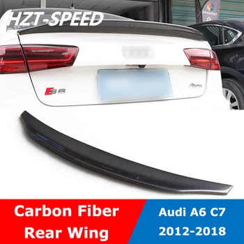 A6 C7, задний багажник из углеродного волокна, спойлер на крыло для Audi A6 C7, модификация 2012-2018
