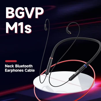 BGVP M1s Шейный платок Bluetooth 5,0 Кабель для обновления беспроводных наушников Интерфейс DAC BK3266 MMCX с микрофоном