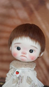 Blythe BJD 1/6 Кукла QBABY с большой головой, парик, челка для малышей, короткие волосы, 1 шт.