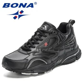 BONA 2023 Новая Дизайнерская Спортивная Обувь, Мужские Повседневные Кроссовки, Высококачественная Легкая Дышащая Спортивная Мужская Обувь, Популярные Кроссовки Для бега
