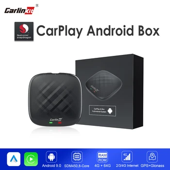 CarPlay Ai Box Система Android Snapdragon 8 Core 4G + 64G Carlinkit Mini Ai Streaming Box Беспроводная Автоматическая Поддержка Android YT Netflix