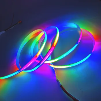 COB/FOB Полноцветная светодиодная лента 5V WS2812B RGB Smart Dream Color Magic Digital Pixel lights 332 светодиода/м Адресуемая гибкая лента