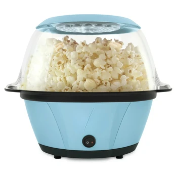 Crazy 6QT. Синяя машина для приготовления попкорна с сервировочной чашей, машина для приготовления попкорна, машина для приготовления попкорна