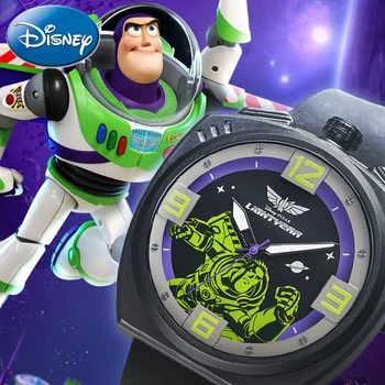 Disney Buzz Световой год Мультфильм Мужские подарочные часы Мальчик Светящиеся Водонепроницаемые Детские спортивные кварцевые часы Relogio Masculino