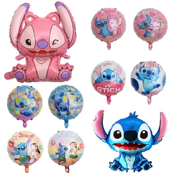 Disney Lilo & Stitch Воздушный шар Мультяшный декор для вечеринки, товары для декора Дня рождения, аниме, игрушки для девочек и мальчиков, сувениры для вечеринки, подарки с воздушными шарами