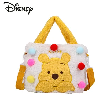 Disney Winnie Bear, Новая Кукольная Плюшевая сумка, Модная Высококачественная сумка через плечо для девочек, Мультяшная Маленькая Свежая Детская сумка через Плечо