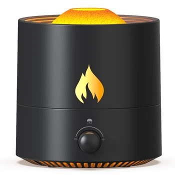EAS-Увлажнитель воздуха с имитацией пламени, ароматический диффузор эфирного масла для домашней комнаты, автомобильный USB ультразвуковой парфюм