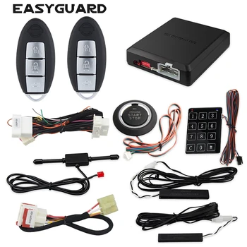 EASYGUARD Plug & Play CAN BUS подходит для Nissan KICKS Venucia D50 кнопочный пуск PKE автосигнализации дистанционного автоматического запуска
