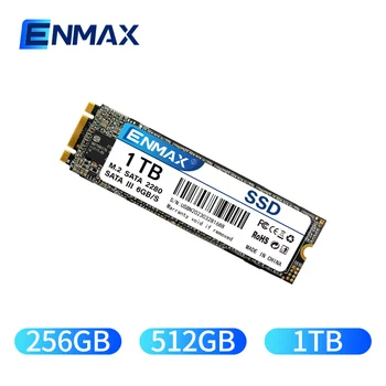 ENMAX M.2 SSD NGFF 256GB 512gb 1TB M2 SATA 2280 SATA3 6Gb Внутренний твердотельный накопитель Жесткий Диск HDD Для Настольного Ноутбука