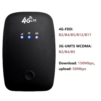 H808-США Портативный 4G WiFi маршрутизатор Мобильный маршрутизатор со слотом для SIM-карты, применимый к Северной и Южной Америке, Канаде