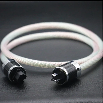 Hi-Fi аудио Hi-End Valhalla 7N медь + чистое серебро + углеродное волокно US plug Amp CD-плеер кабель питания шнур питания