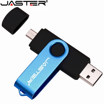 JASTER Micro USB Pen Drive OTG USB Флэш-накопитель Металлический 2,0 64 ГБ 32 ГБ 4 ГБ флешка внешний накопитель memory stick 16 ГБ 128 ГБ 8 ГБ