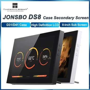 JONSBO DS8 D31/D41 Чехол Дополнительный экран с ЖК-дисплеем высокой четкости 8 дюймов Поддерживает внешний настольный дисплей на шасси Дополнительный экран