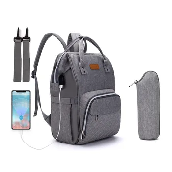 Lequeen Сумка для подгузников для рюкзака-органайзера с USB, сумки для девочек, Модная Сумка для беременных, большая коляска, Подвесной подгузник для путешествий, Прямая доставка