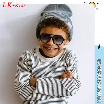 LongKeeper Модные Детские солнцезащитные очки для мальчиков и девочек 3-10 лет, Двойная защита от ультрафиолета UV400, Уличные детские очки Gafas De Sol