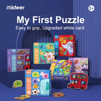 Mideer Моя Первая игра-головоломка, детская игрушка-пазл Монтессори, Образовательный интеллектуальный подарок 