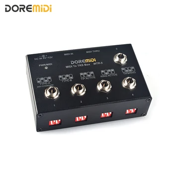 MIDI THROUGH To TRS Box Преобразует пятиконтактный DIN-интерфейс MIDI В интерфейс TRS Преобразует один MIDI-вход В пять выходов TRS