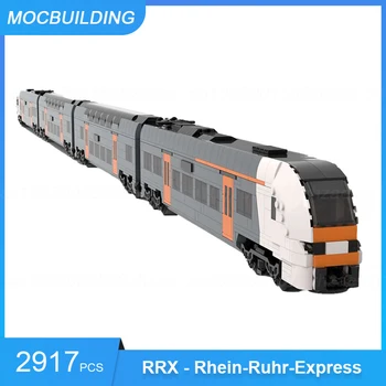MOC Строительные Блоки Модель поезда RRX-Rhein-Ruhr-Express 