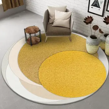 Morandi роскошный круглый ковер для гостиной, украшение домашней спальни, ковер, журнальные столики, коврики, подвесной коврик для кресла, коврик для гостиной