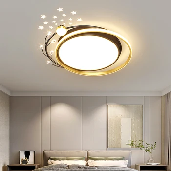 NEO Gleam, черный/белый, современные светодиодные потолочные светильники для гостиной, украшения спальни, AC110-220V, потолочный светильник со звездным небом, светодиодное освещение