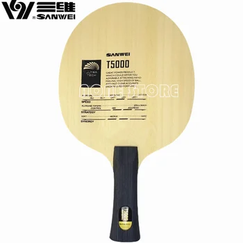 SANWEI T5000 CARBON Лезвие для настольного тенниса (5 + 2 внешних карбона) T-5000 Оригинальная лопатка SANWEI для настольного тенниса