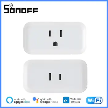 SONOFF S40/S40 Lite 15A Smart Plug МИНИ-Розетка Wi-Fi, Электронная розетка Статистики Bluetooth, Поддержка сопряжения Alexa Google Home