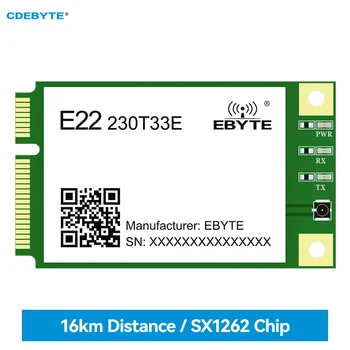 SX1262 Беспроводной LoRa с расширенным спектром CDEBYTE E22-230T33E MINI PCI-e Стандартный интерфейс UART/RS485/RS232/USB 33dBm Расстояние 16 км